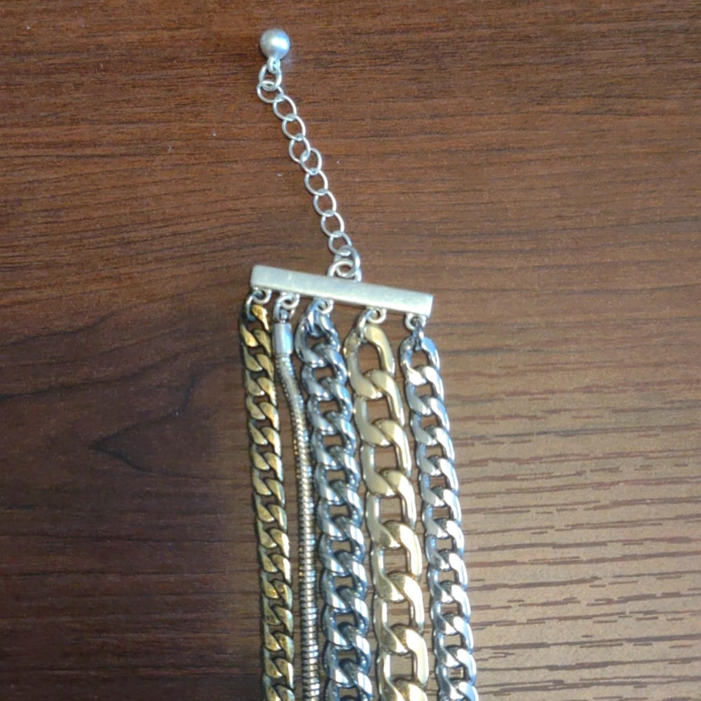 Jenny Bird Silver and Gold Chain Bracelet - Picture 5 of 7